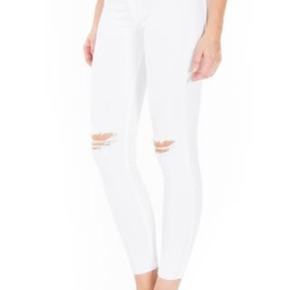 FIDELITY Belvedere Hi Rise ultra slim raw hem distressed stretch Sz 29 EUC - Picture 3 of 11